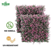 Ryzen — mur de plantes artificielles violettes, décoration extérieure de maison personnalisée, résistant aux UV