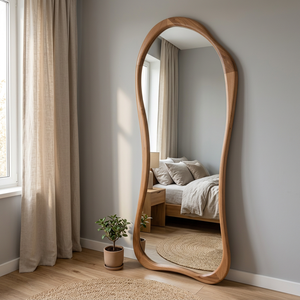 Scandinavian Solid Wood <b>Arch</b> Wall Mirror Modern Decorative Congratulatory Indonesia Supplier - Product Image 2