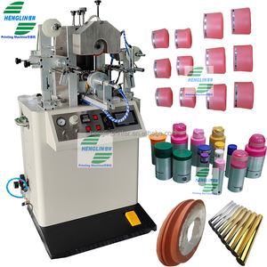 Máquina de transferencia de prensa de calor cilíndrica <span class=keywords><strong>para</strong></span> vasos de plástico botellas cosméticas tapa Irregular máquina de estampado de lámina caliente <span class=keywords><strong>para</strong></span> línea - Product Image 1
