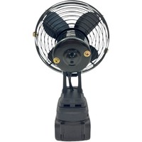 Vente directe d'usine Ventilateur sans fil à éclairage LED de qualité industrielle de 8 pouces de style Makita avec moteur sans balais en plastique pour chantiers de construction