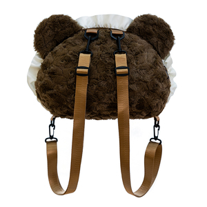 Zaino Peluche con Grande Faccia, Borsa Animale Imbottita, Tracolla Regolabile e Staccabile, Morbido Imbottitura in Cotone PP, Ideale come <span class=keywords><strong>Regalo</strong></span> - Product Image 3