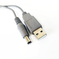 Benutzer definierte 2m 20AWG DC 5,5*2,1mm Netz stecker für LED-Licht leiste USB zu 5V DC5.5 * 2.1MM Barrel Jack Kabel