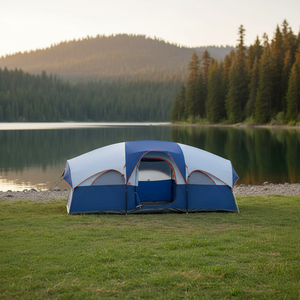 275x425 Summer Outdoor Camping Civil Air Defense Double Layer Rainproof Mosquito Camouflage Leisure Family <strong>Tent</strong> Custom - Product Image 1