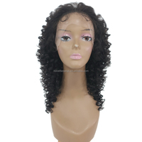 Nouveautés Perruques à Lacet Frontal Transparent Sans Colle 100% Cheveux Humains Indiens Remy Longs 13*6 Jerry Curl Pré-Épilés Frisés Profonds