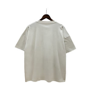 T-shirt in Cotone Mercerizzato Vestibilità Ampia, Maglietta Corta Streetwear con Stampa Personalizzata e Orlo Grezzo per Uomo - Product Image 3