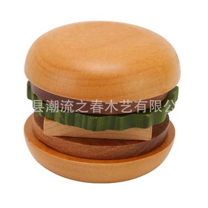 ที่รองแก้วไม้เนื้อแข็งสไตล์ครอส-บอร์เดอร์แบบใหม่, จานผลไม้ไม้, แผ่นรองชา, ที่เก็บของอเนกประสงค์สำหรับบ้านและโต๊ะทำงาน - Product Image 1