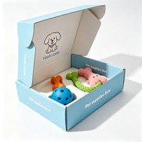 Boîtes d'expédition en carton personnalisées pour jouets pour animaux de compagnie, emballage en gros pour jouets pour chats, boîtes d'expédition pour produits pour animaux avec encre à base de soja