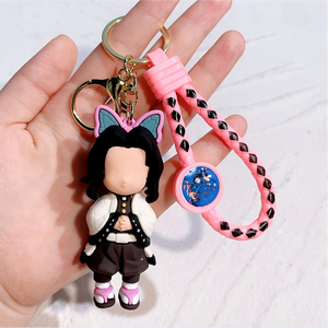 سلسلة مفاتيح مطاطية ثلاثية الأبعاد ناعمة بتصميم شخصيات كرتونية شهيرة، إكسسوارات معلقة من السيليكون - Product Image 5