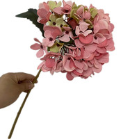 Ranting Bunga Hydrangea Buatan dari Sutra Imitasi untuk Dekorasi Bunga Pernikahan dan Rumah