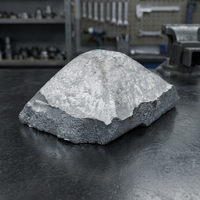 Alliage maître aluminium-cuivre, lingot irrégulier, matière première de fonderie métallique avec 90 % de composition chimique pour usage industriel
