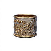 Anneau de serviette en acier inoxydable nickelé, fait main, martelé, argenté, vintage, écologique, épais, avec motif spirale gravé, à prix abordable