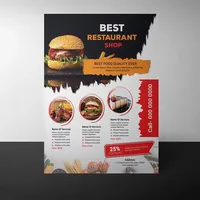 Service d'Impression Papier Personnalisé Haute Qualité, Brochures A5 A4, Flyers Menus Restaurant Plats à Emporter