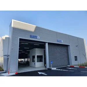 カスタムプレハブ鉄骨構造建物鉄骨構造金属ガレージ建物工業用鉄骨構造建物