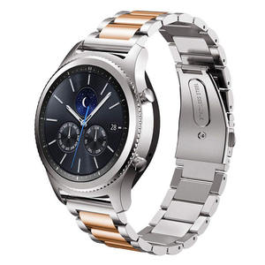 Bracelet de montre en métal en acier inoxydable 22, pour <span class=keywords><strong>Samsung</strong></span> Galaxy Watch 46mm & <span class=keywords><strong>Gear</strong></span> <span class=keywords><strong>S3</strong></span> <span class=keywords><strong>Frontier</strong></span> & Classic - Product Image 4