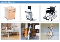 Roues pivotantes médicales pour lit de patient, 100 mm, 125 mm, 3/4/5 pouces, TPR+PP, double frein, capacité de charge de 70 kg à 120 kg