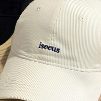 Casquette de baseball en velours côtelé brodée, style 'Dad Hat' à visière bec de canard, réglable, 6 panneaux, décontractée et sportive, pour femmes et couples