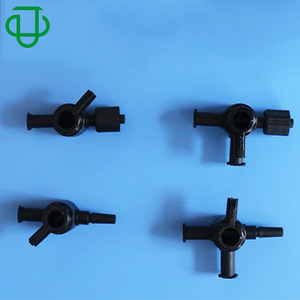 Válvulas de Control Luercock de Plástico PP+PE Negro de Alta Calidad, Bidireccionales, Tridireccionales, a Prueba de Luz, para Dispensación y Derivación - Product Image 1