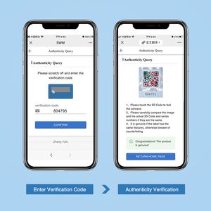 1000 Chiếc Thẻ Bảo Mật 25X25Mm Nhãn Xác Thực Chống Trầy Xước Chống Giả 3D Nhãn Dán Mã Qr Chống Giả - Product Image 3