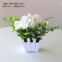 Bunga Peony Buatan Pagar Bunga Palsu Bunga Peony Sutra Bonsai Bunga Peony Buatan untuk Rumah Kantor Meja Pernikahan