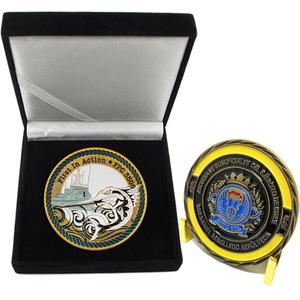 Moneda Conmemorativa Personalizada de Aleación de Zinc 2D/3D, Plateada, de Doble Cara, con Estuche - Product Image 5