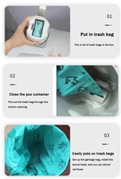 Pelle à litière pour chat portable et détachable, personnalisée en usine, avec rangement intégré pour sacs de déchets, pour le nettoyage des litières de chat