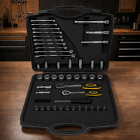 Boîte à outils manuelle en acier au carbone, étui rigide portable, ODM OEM personnalisé pour les outils de réparation automobile