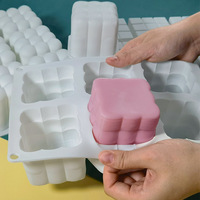 6 Hohlräume 3D-Seifenblasenformen für Kerzen Kuchen Backen Schokolade Dessert Mousse Kuchen Eis Seife Wachs