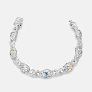 Premium 925 Sterling <b>Silver</b> VVS Moissanite Cuban Link <b>Bracelet</b> Custom Fit Hip Hop Chain Jewelry for <b>Men</b> and Women - Product Image 5