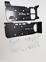 Maßgefertigte Aluminiumlegierung/Eisen-Rückplatte für GPUs Multifunktionale Grafikkarten-Abdeckung Stanz- und Bearbeitungsdienste