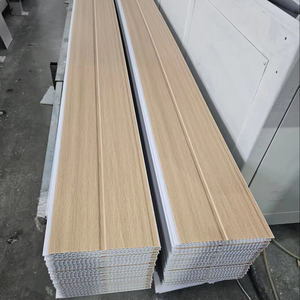 Decorazione Domestica, Pannelli <span class=keywords><strong>in</strong></span> PVC Effetto <span class=keywords><strong>Legno</strong></span>, Controsoffitti Decorativi, Lambris <span class=keywords><strong>in</strong></span> PVC, Finto Soffitto <span class=keywords><strong>in</strong></span> PVC - Product Image 1