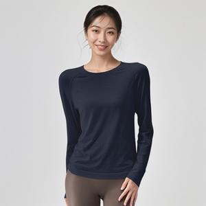 <span class=keywords><strong>T</strong></span>-<span class=keywords><strong>Shirt</strong></span> Personalizzata da Donna in Lana Merino a Maniche Lunghe Traspirante Casual con Collo Tondo per Escursionismo e <span class=keywords><strong>Trekking</strong></span> - Product Image 4