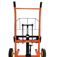 Chariot élévateur manuel hydraulique compact pour entrepôt, plateforme de levage légère avec fourches de 900 mm et levée de 1200 mm pour la manutention d'outils