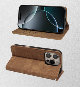 HMJ เคสหนัง PU ฝาพับมีช่องใส่บัตรโทรศัพท์มือถือเคสกระเป๋าสตางค์หนังสำหรับ Samsung <span class=keywords><strong>Galaxy</strong></span> S24เคสพิเศษ - Product Image 3