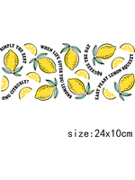LETOP Custom Label 16OZ Glazen Bekers Wraps voor Fruit Serie Waterdichte UV Beker Transfer Stickers