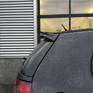 Volkswagen Golf 5 Mk5 Rear Spoiler Piano Black Carbon Fiber Texture Wing Shaped Trunk Lip Modification - Product Image 3
