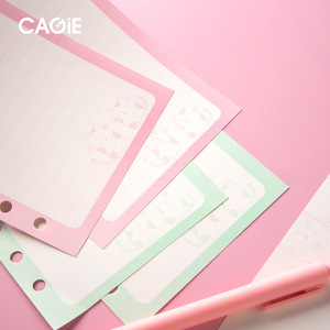 Tùy chỉnh A5 A6 lá lỏng lẻo bên trong trang thay thế Core 6 lỗ chất kết dính chèn Lưu ý giấy tờ ngang Dot kế hoạch hàng ngày Refill giấy - Product Image 5