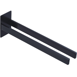 Bathroom Matte Black Stainless Steel <strong>Towel</strong> Double Bar <strong>Stick</strong> <strong>on</strong> Wall Hand <strong>Towel</strong> <strong>Holder</strong> with Screw - Product Image 3