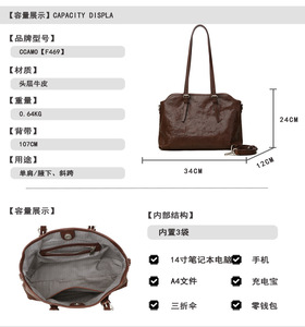 Nouveaux sacs à bandoulière de créateurs de mode, sacs à main en cuir véritable de haute qualité, sacs messager décontractés, sacs à main et pochettes pour femmes - Product Image 2