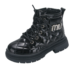 Giày bốt kiểu Anh cho bé gái thiết kế mới, thời trang thu đông, đế mềm, khóa đơn, thoáng khí - Product Image 6