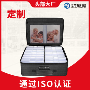 Bnpow Boîte de rangement pour photos ignifuge 14,37 x 5,7 x 10,63 pouces avec séparateurs et serrure à code pour étuis photo 4x6 - Product Image 5