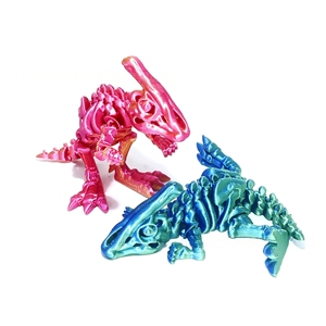 Figurine de dinosaure miniature articulée imprimée en 3D, modèle Parasaurolophus, jouet cadeau, vente en gros - Product Image 5