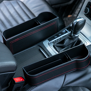 Organizador universal para hueco <span class=keywords><strong>de</strong></span> asiento <span class=keywords><strong>de</strong></span> coche, bolsillo <span class=keywords><strong>de</strong></span> cuero PU para billetera, bolsillo con ranura para teléfono, organizador <span class=keywords><strong>de</strong></span> almacenamiento para coche, 2 unidades - Product Image 5