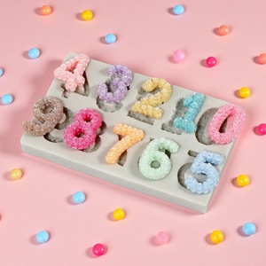 English Alphabet Chocolate Fondant Molds Number Letter Cake Decorations Silicone Mold For Valentine'S Day Cake Decorating - Product Image 4