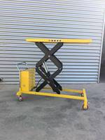 Chariot de levage à ciseaux hydraulique manuel, capacité 500 kg, commande au pied, conception pliable, table élévatrice multi-niveaux personnalisable
