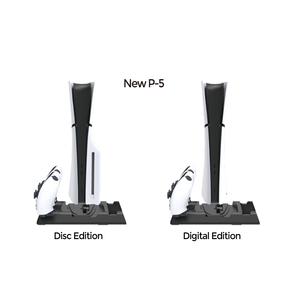 Caja de disco de juego de fábrica DOBE, ventilador de refrigeración de almacenamiento, estación de carga, soporte Vertical para controlador PS5, accesorios para consola de juegos - Product Image 3