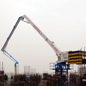JIUHE Pluma Distribuidora de Hormigón Hidráulica Estacionaria de 28m, 32m, 33m, Bomba de Hormigón Autoelevadora con Pluma de Colocación - Product Image 5