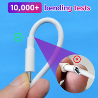 Kabel Data USB C ke C Pengisian Cepat 100W 1M 1.5M 2M Kabel Data Tipe C untuk Ponsel