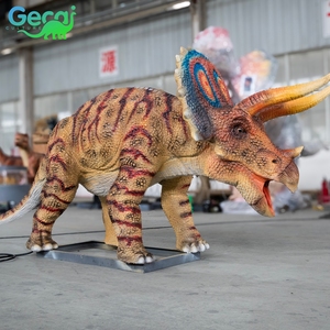 Gecai <span class=keywords><strong>Jurassic</strong></span> Dino <span class=keywords><strong>Park</strong></span>, Animales Animatrónicos de Tamaño Real, Dinosaurios, <span class=keywords><strong>Triceratops</strong></span> - Product Image 3