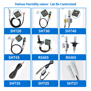 Sensor de Temperatura y Humedad JYX de 4 Cables, 1M/2M, SHT20/SHT30/SHT40, RS485 I2C, con Sonda de Acero Inoxidable, Rango de -40~+125 - Product Image 4