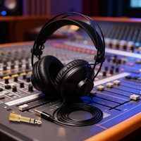 Casque audio studio professionnel HiFi 3,5 mm, écouteurs filaires pour DJ, PC, enregistrement, son professionnel